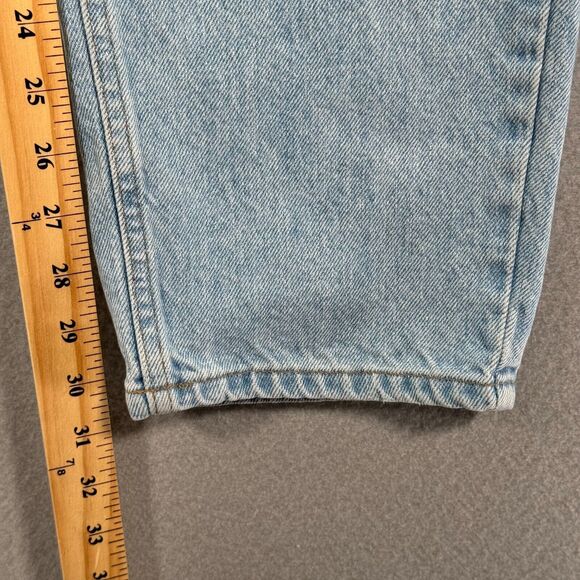 Vintage Anchor Blue Denim Jeans Womens 15/16 Blue Light Wash Loose Straight Leg - Picture 8 of 13